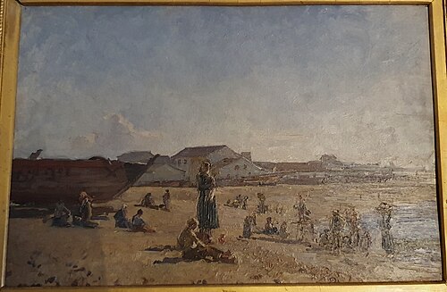Praia da Póvoa de Varzim, 1881, António Carvalho da Silva Porto