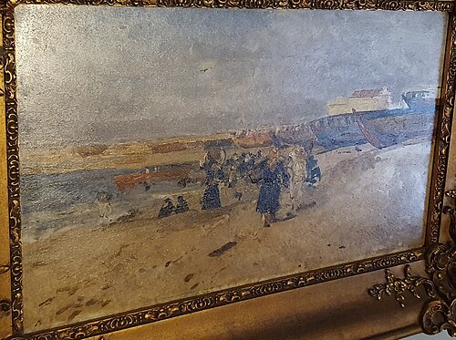 Praia de Póvoa de Varzim, 1881, António Carvalho da Silva Porto