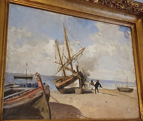 Na Beira-Mar (Setúbal), 1892, António Carvalho da Silva Porto