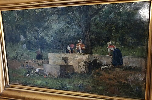 As Lavadeiras. Tapada da Ajuda, 1879, António Carvalho da Silva Porto