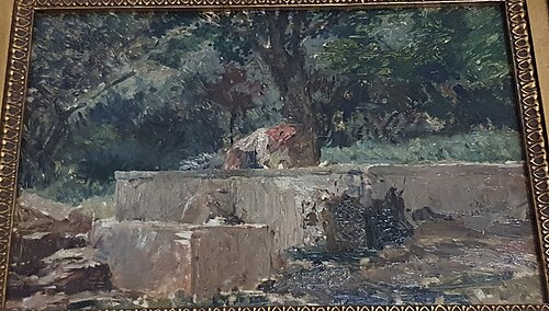Lavadeira, Tapada da Ajuda, 1879, António Carvalho da Silva Porto