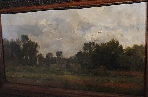 Margens do Oise, 1874, António Carvalho da Silva Porto