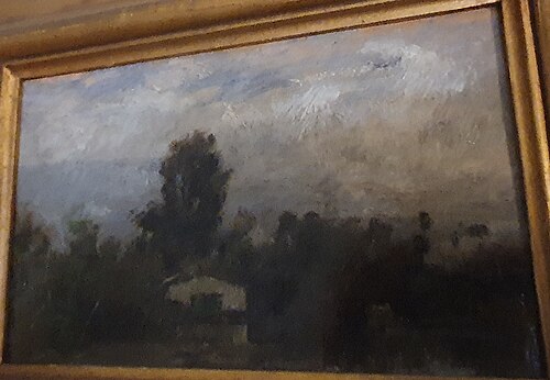 Paisagem com cabana (França), 1874, António Carvalho da Silva Porto