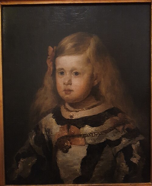 A Infanta Margarida (cópia de óleo de Velásquez), 1874, António Carvalho da Silva Porto