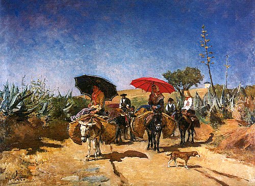 The return from the market, 1886, António Carvalho da Silva Porto