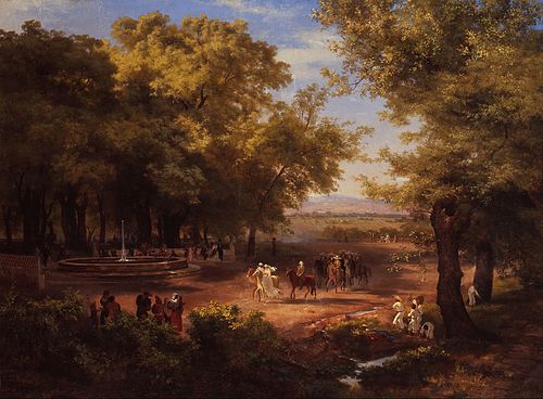 The Mexico City Alameda, 1866, José María Velasco Gómez