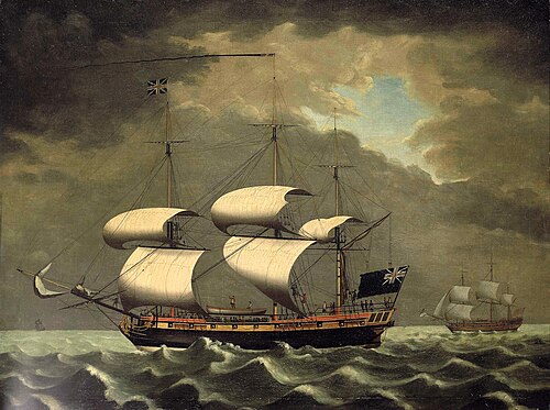 A slave ship (?), 1780, William Jackson