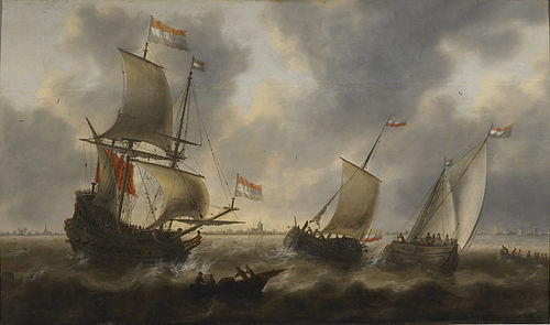 Ships at Sea, 1660, Jacob Adriaensz. Bellevois