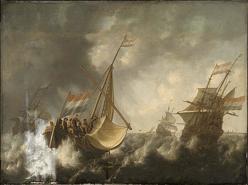 Ships in a Storm, , Jacob Adriaensz. Bellevois