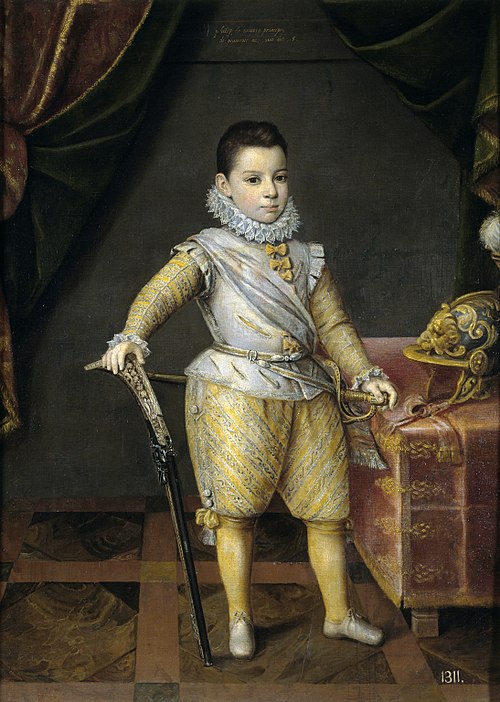 Portrait of Philip Emmanuel of Savoy (1586-1605), age five, 1591, Jan Kraeck