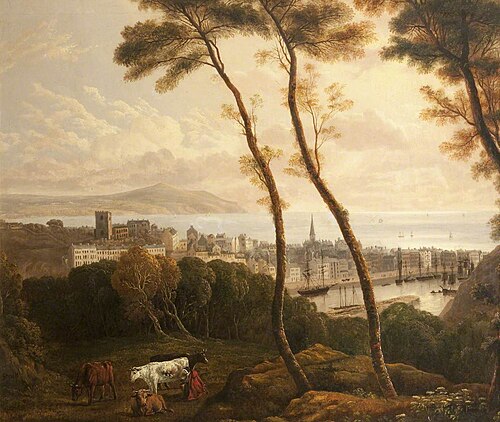 Douglas from the Nunnery Howe, 1833, Jacob George Strutt