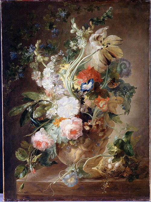Vase with Flower, 1750, Jacob Xavery