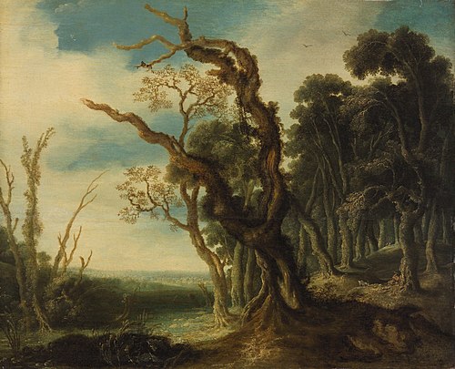 Wooded landscape with a goatherd, 1633, Jacob Jacobsz van Geel