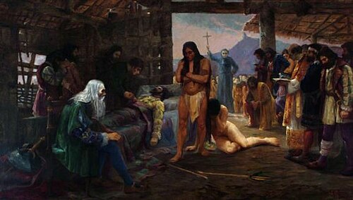 Death of Estácio de Sá, , Antônio Parreiras