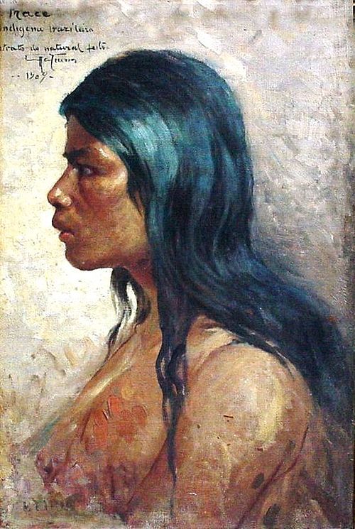 Head of an Indian (Fracé), 1909, Antônio Parreiras