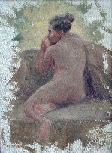 Estudo de nu (II), 1913, Antônio Parreiras