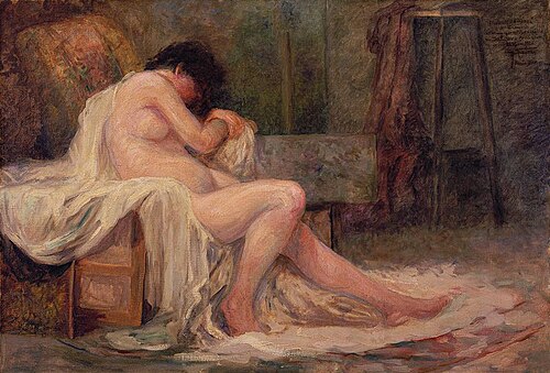 Model resting, 1919, Antônio Parreiras