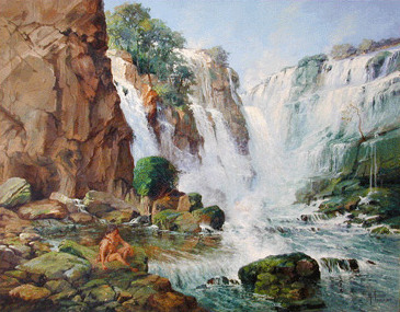 Iguazu Falls, 1920, Antônio Parreiras