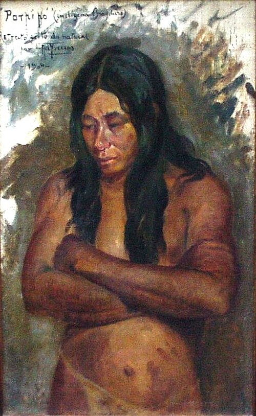 Head of an indian (Porpipó), 1909, Antônio Parreiras
