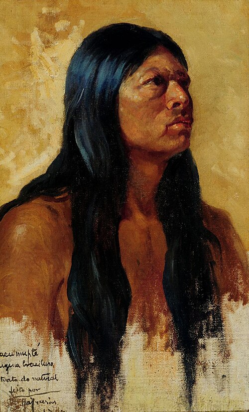Head of an indian (Jacumpté), 1909, Antônio Parreiras