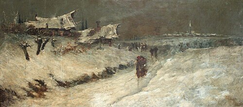 Funeral in San Donà, Italy, 1889, Antônio Parreiras