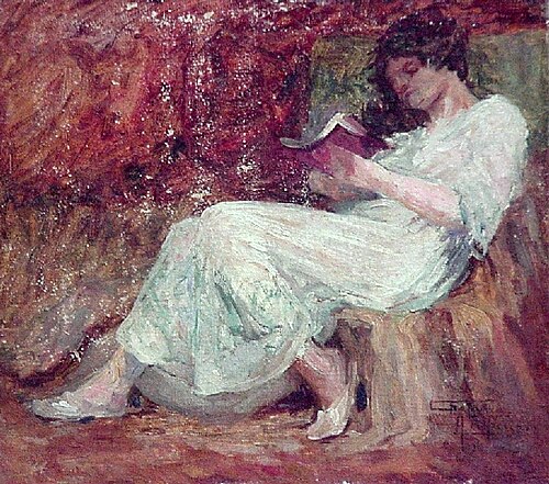 Morning perusal, 1916, Antônio Parreiras