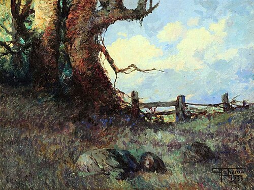 Farm gate, 1933, Antônio Parreiras