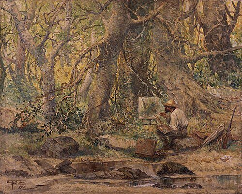 Pintando do natural, 1937, Antônio Parreiras
