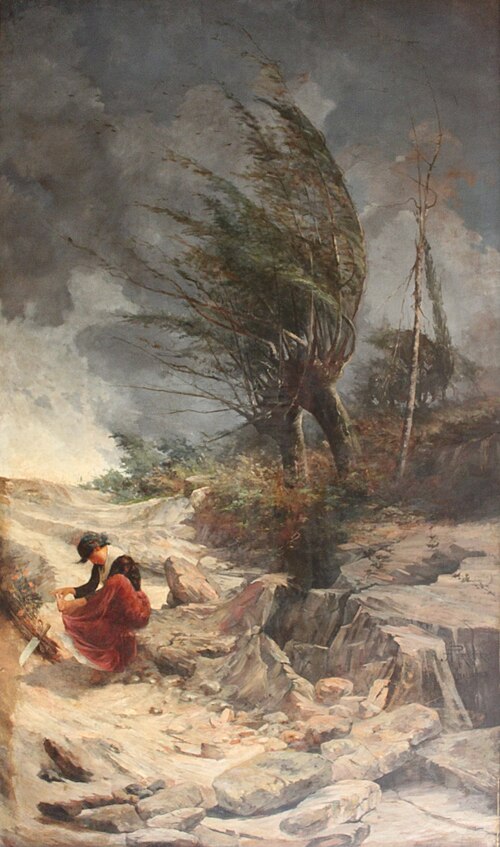 Windstorm, Venice, 1880, Antônio Parreiras