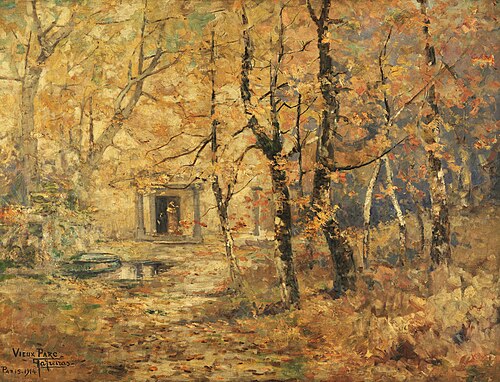 Vieux Parc, Paris, 1914, Antônio Parreiras