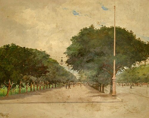 Calçada do Largo da Pólvora, 1905, Antônio Parreiras