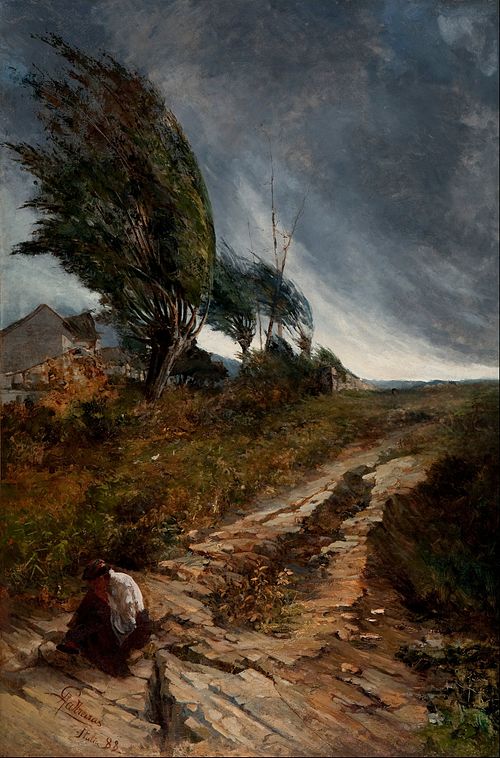 The Windstorm, 1888, Antônio Parreiras