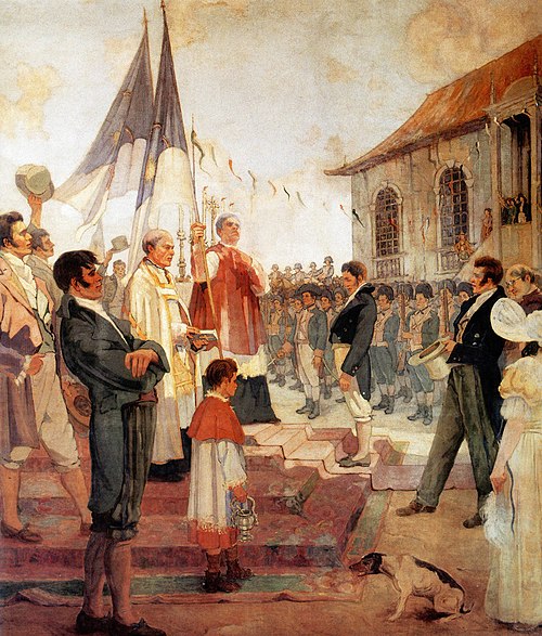 Bênção das Bandeiras da Revolução de 1817, , Antônio Parreiras