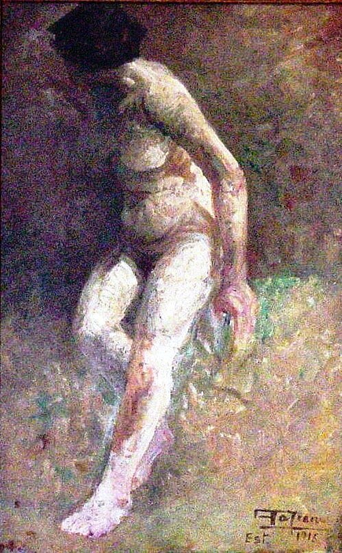 Estudo de Nu, 1916, Antônio Parreiras