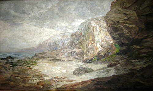 Praia Deserta, 1918, Antônio Parreiras