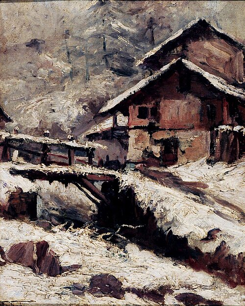 Neve - Suíça, 1915, Antônio Parreiras