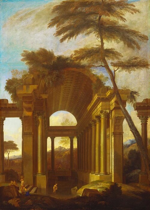 A Ruin in a Landscape, 1690, Jacques Rousseau