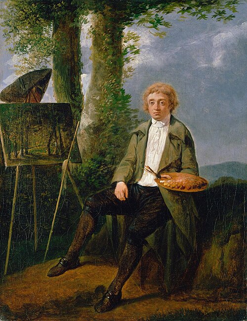 Conrad Gessner vor der Staffelei im Freien, 1788, Jacques Henri Sablet