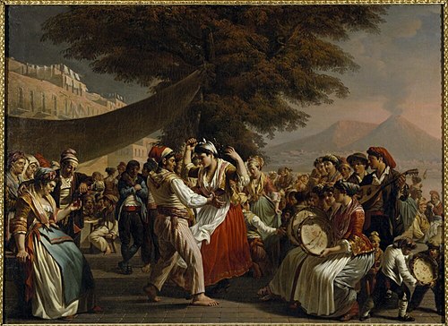 Dance near Naples, 1784, Jacques Henri Sablet