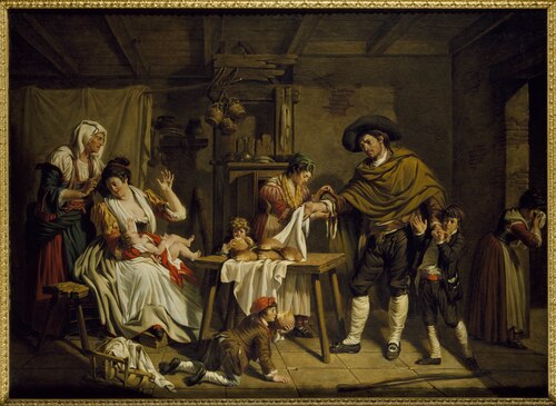 The Self-sacrifice of a father, 1784, Jacques Henri Sablet