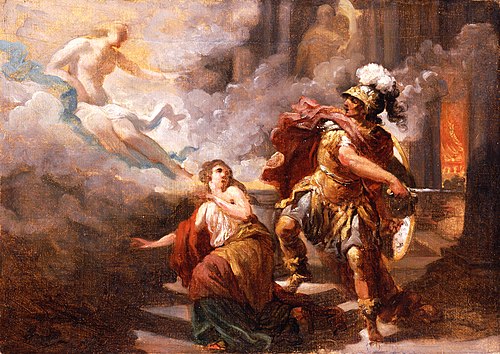 Helen Saved by Venus from the Wrath of Aeneas, 1779, Jacques Henri Sablet