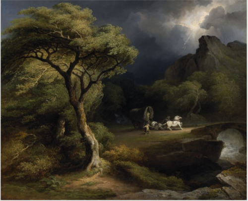 A Thunderstorm: the Frightened Wagoner, 1832, James Arthur O'Connor