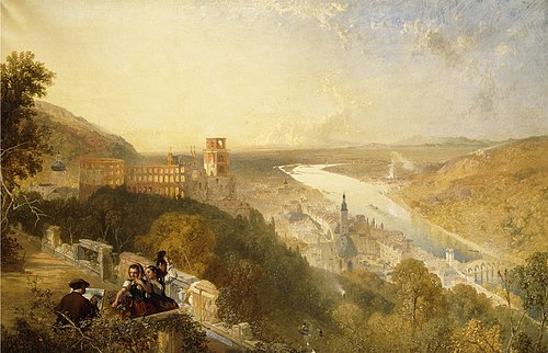 Heidelberg from the terrace, , James Baker Pyne