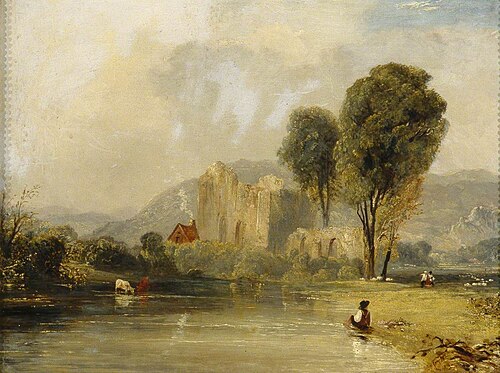 Valle Crucis Abbey, 1839, James Baker Pyne