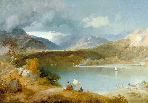 The Head of Lake Windermere, 1849, James Baker Pyne