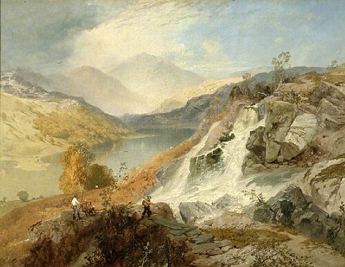 Haweswater from Waller Gill Force, 1850, James Baker Pyne