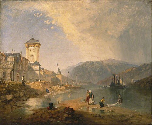 Boppard on the Rhine, 1858, James Baker Pyne