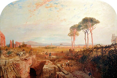 Roman Aqueducts, 1865, James Baker Pyne