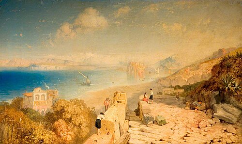 The Castle of Ischia and the Gulf Islands, 1863, James Baker Pyne