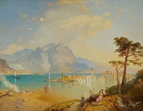 Lago Maggiore, 1858, James Baker Pyne